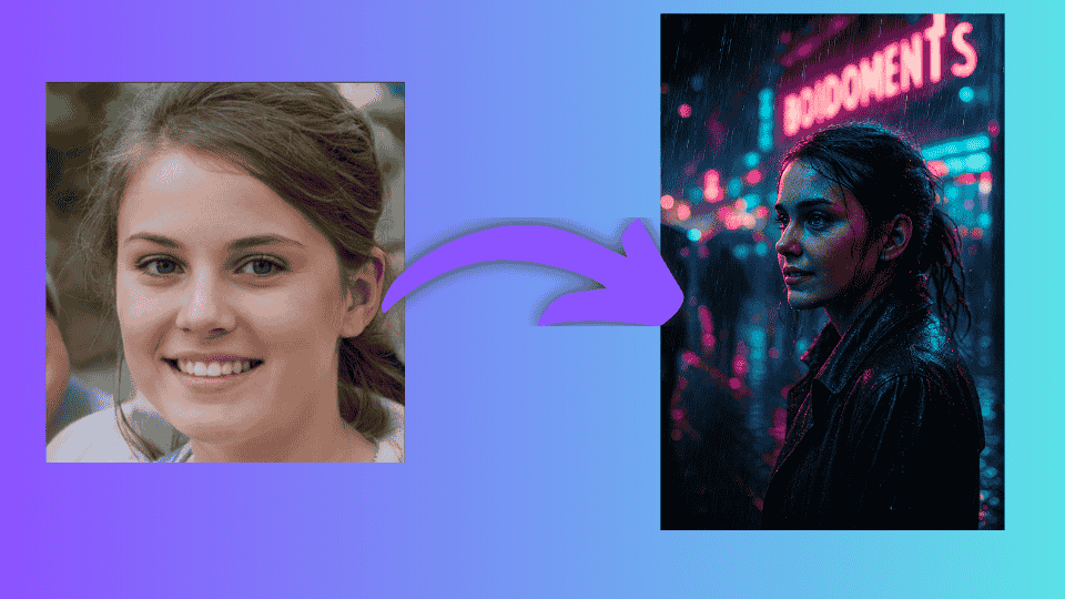 How I Created This Cyberpunk AI Portrait — And How You Can Too.